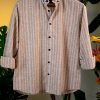 Beige With White Striped Shirt